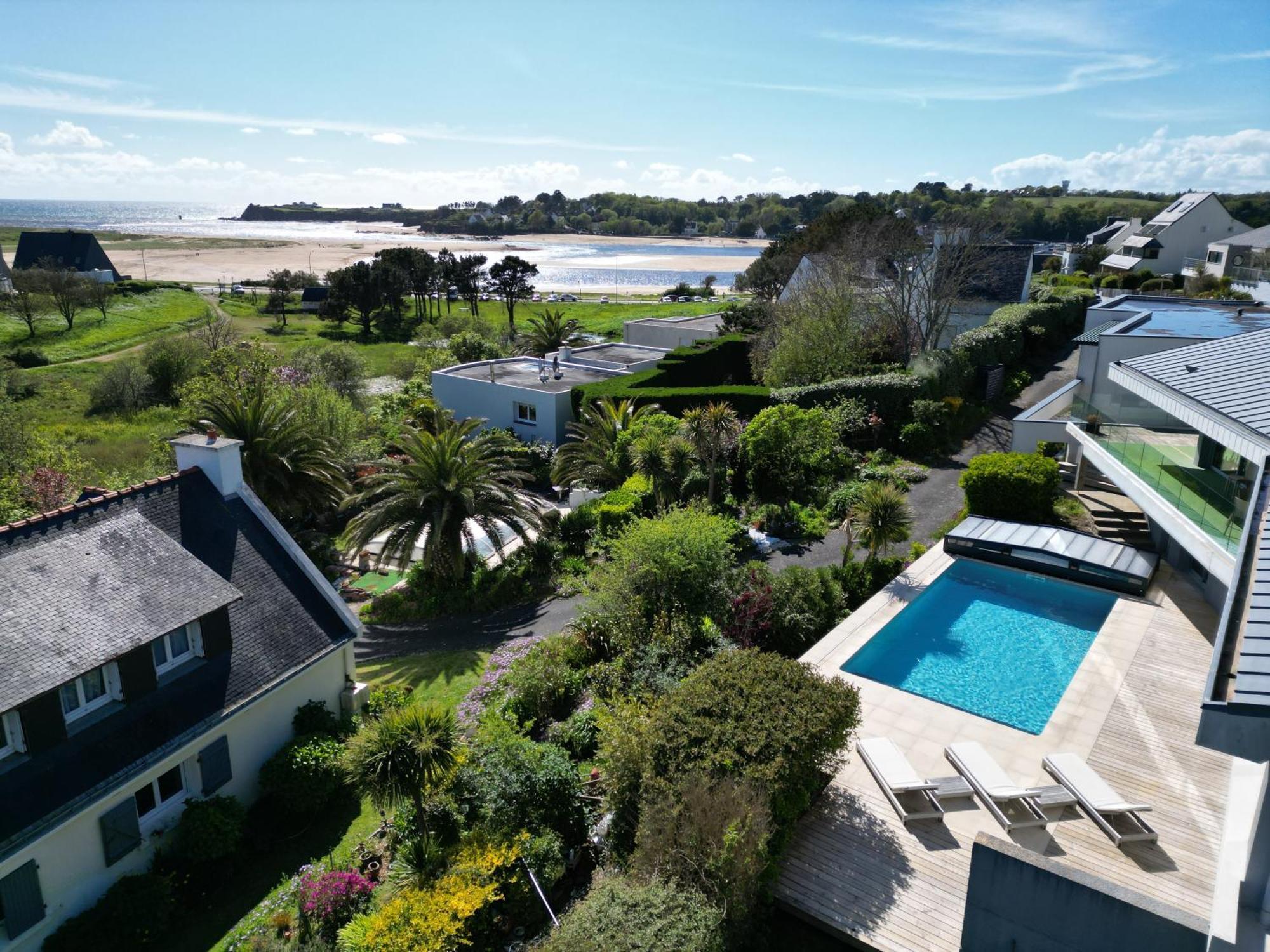 Luxury ! Villa D'Architecte Piscine - Vue Mer 180 Guidel Luaran gambar